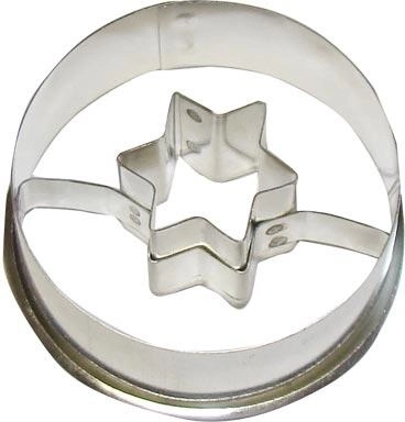 Udstiksform til småkager – cirkel med stjerne