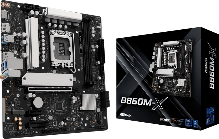 ASROCK B860M-X mATX bundkort med DDR5-understøttelse