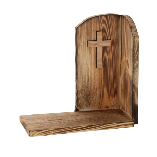 Brændt lysestage-underlag