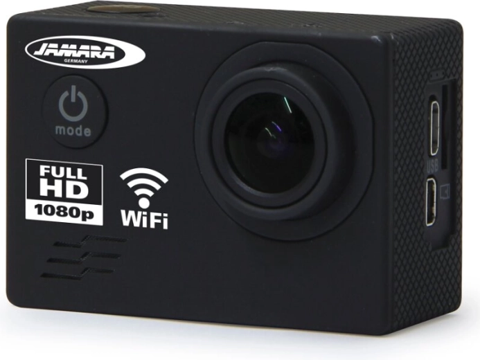 JAMARA Camara Full HD Pro WiFi V2 actionkamera sort