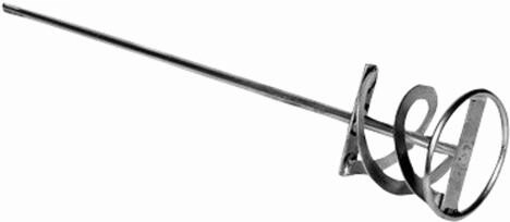 Blandespiral 140 × 600 mm M14 højredrejet, galvaniseret