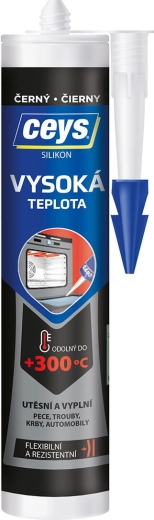 Silikone højtemperatur sort 280 ml CEYS