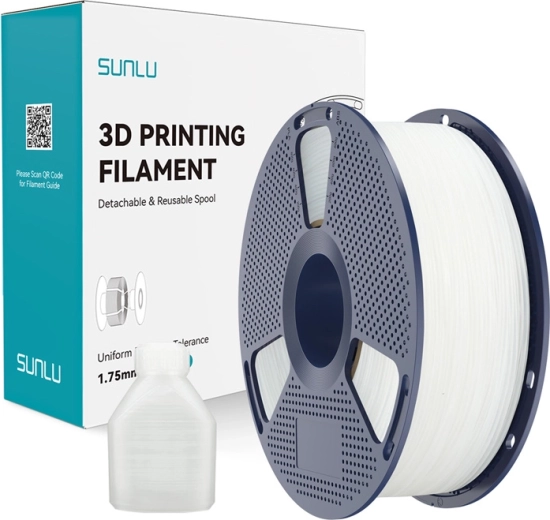 Sunlu PP filament 1,75 mm – naturhvid, 0,8 kg