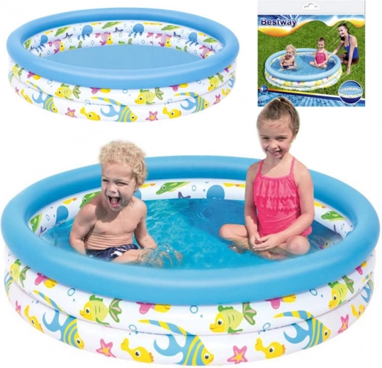 oppustelig børnehave-pool BESTWAY 122 × 25 cm, 140 l