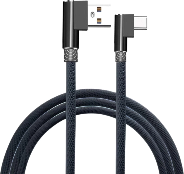 USB til USB-C kabel Højrevinklet