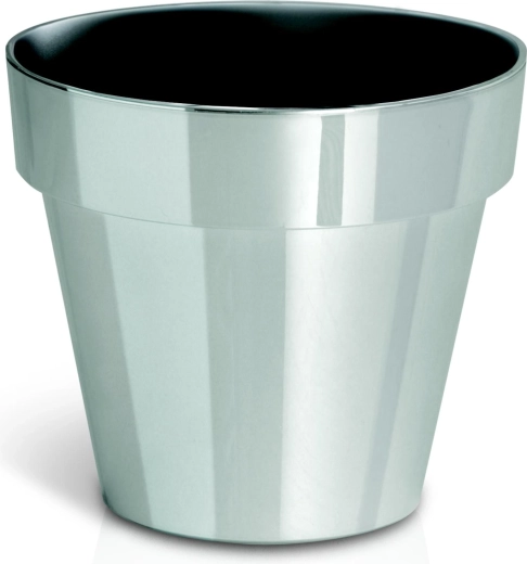 Blomsterpotte Chrome Silver, diameter 140 mm