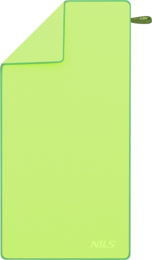 Hurtigttørrende mikrofiberhåndklæde NILS NCR12 grøn 180 × 100 cm