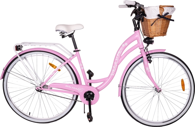 MalTrack citycykel 28" singlespeed milk pink + white - 1 stk.