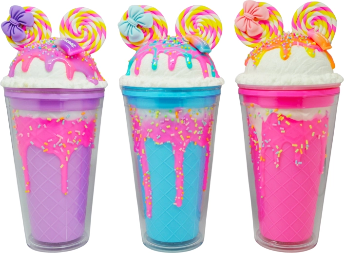 Kop med låg og sugerør Mus 480 ml