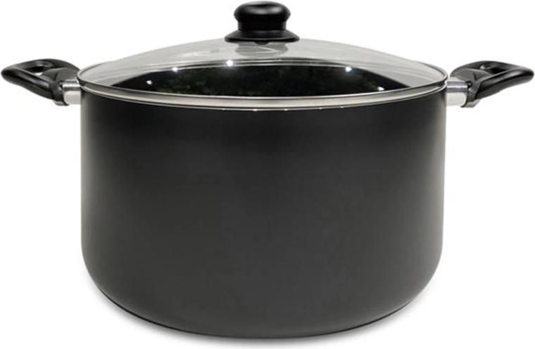 Gryde med låg KITCHISIMO Nero 28 cm, 8,5 l
