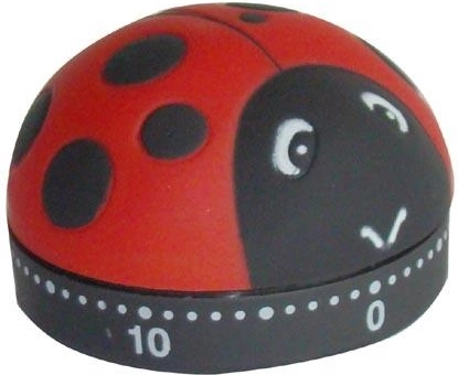 Køkkenminutur Mariehøne med mekanisk optræk, 60 minutter