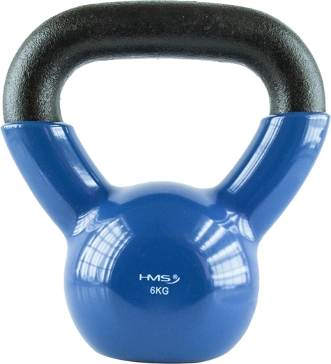 Kettlebell HMS 6 kg med vinylbelægning