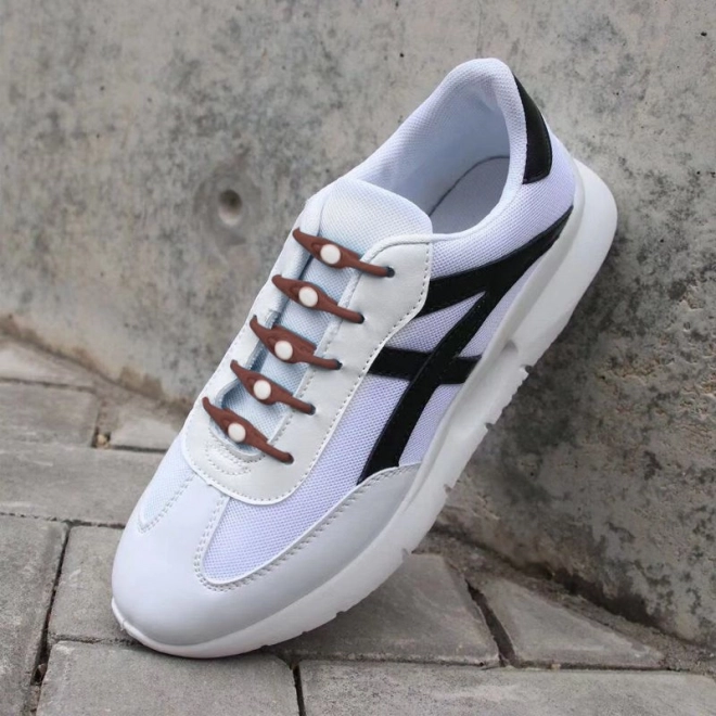 Silikone-snørebånd 14 stk – brune