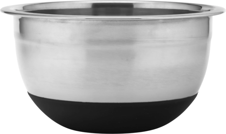 Rustfri skål Altom Design med skridsikker silikonebund 16 × 8 cm