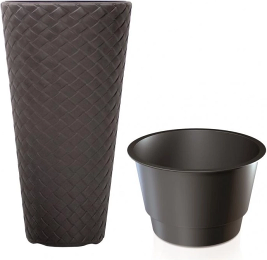 Matuba Slim blomsterkrukke mørkebrun 30 cm