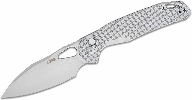 CJRB Frack foldekniv stonewash, helt i metal - 1 stk.