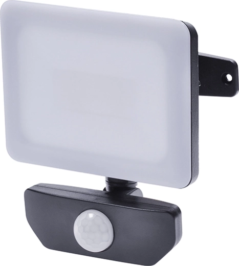 Solight LED-reflektor Quick med bevægelsessensor 10 W, 850 lm, 4000 K, IP44, sort