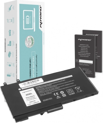 Movano R8D7N-batteri til Dell Latitude 5410/5411/5500 og Precision 3541/3550 (46 Wh)