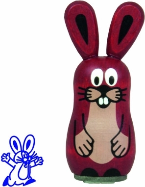 Træstempel Kanin Mulvaden og venner