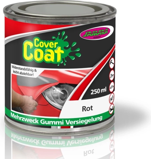 Cover Coat flydende gummi rød 250 ml (dåse)