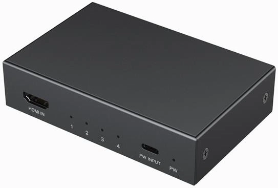 HDMI-splitter 4K, 4 porte