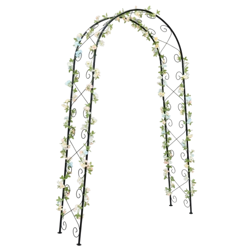 Havepergola med buet bue 110 × 39 × 230 cm