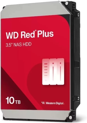 Western Digital WD Red Plus 10 TB 3,5" HDD til NAS