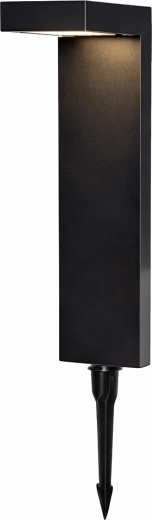 Solcelle-havelampestolpe med skumringssensor, 55 cm, 2 stk.