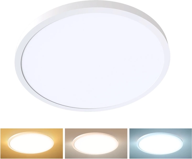 Solight rundt LED-loftarmatur 48 W 4800 lm 3CCT UGR<19