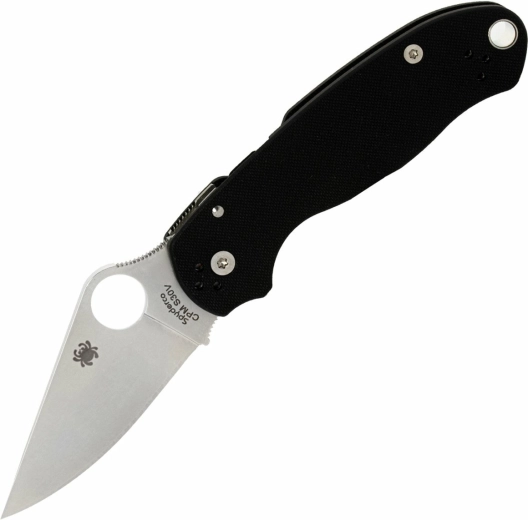 Lommekniv Spyderco Para 3 Black G10, satineret klinge 7,5 cm