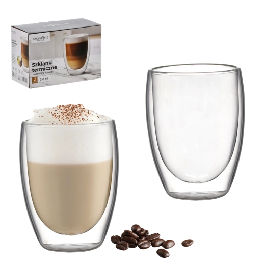 Termiske glas med dobbeltvæg 345 ml – sæt med 2 stk.