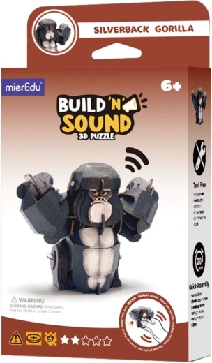 3D-puslespil MierEdu Byg og lyt – gorilla