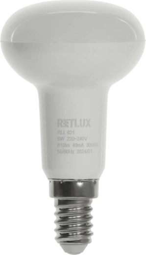 LED-reflektorpære RETLUX R50 E14 6 W varm hvid
