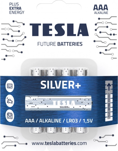 Kviksølvfri alkalisk AAA-batteri, 4 stk.