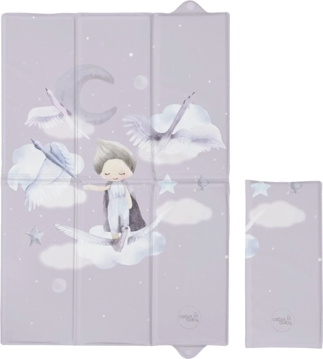 CEBA BABY Basic Wild Swans rejse-pusleunderlag 60 × 40 cm