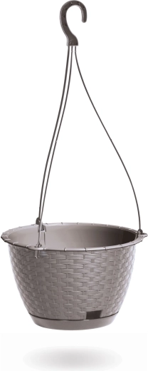 Hængende blomsterpotte Ratolla Round W 24,3 cm mocca