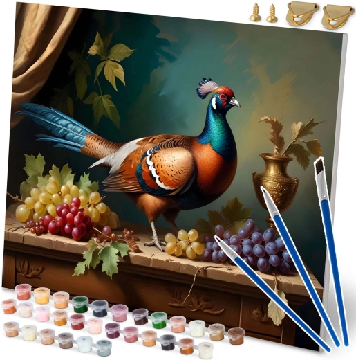 Maling efter tal 40 × 50 cm – fasan, stilleben MASSIDO