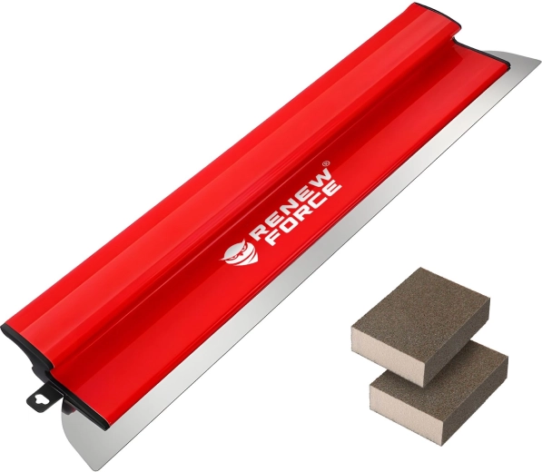 Renew Force færdigspartel til puds 60 cm med udskifteligt blad + 2 slibesvampe - 1 stk.