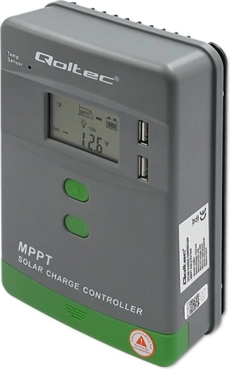 MPPT solcelleregulator til opladning 20 A 12/24 V med LCD og 2× USB