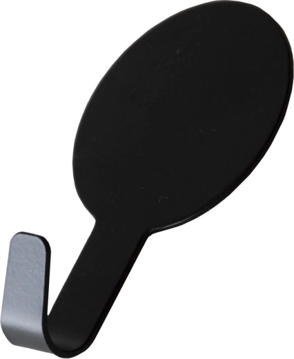 Selvklæbende ovale kroge – sorte (4 stk.)