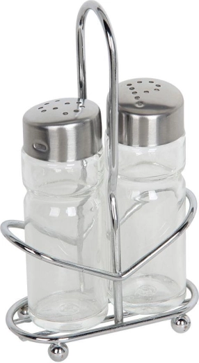Salt- og pebersæt med holder