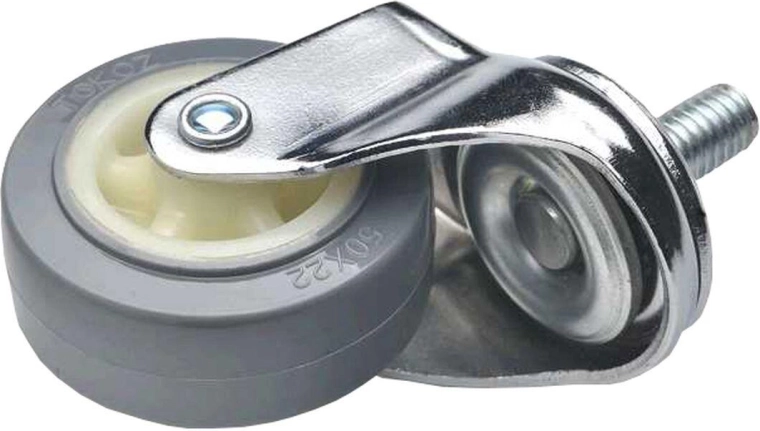 Drejelige møbelhjul 50 mm med M10 skrue, sæt 4 stk.