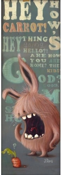 Vertikalt puslespil Zozoville: Gulerod 1000 brikker