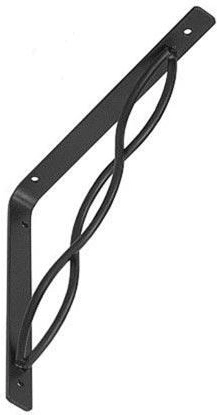 Hylde­konsol 150 × 150 mm, sort