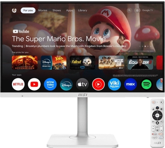 MSI 27" skærm Modern MD272UPSW, 4K UHD, 60 Hz, hvid