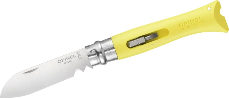 Opinel N°09 DIY gul multifunktionel foldekniv 8 cm
