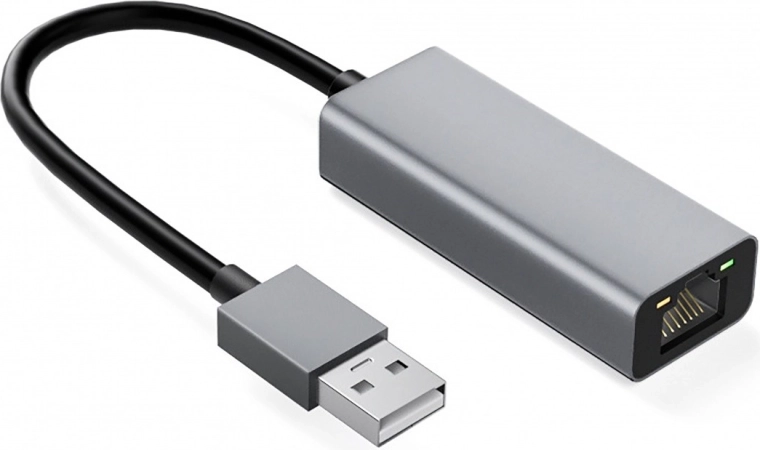 Aluminium USB‑C til RJ45-adapter 10/100/1000 Mbps