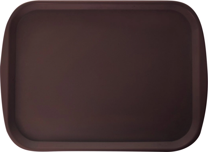 Serveringsbakke i plast (UH) brun 44 × 31,5 cm