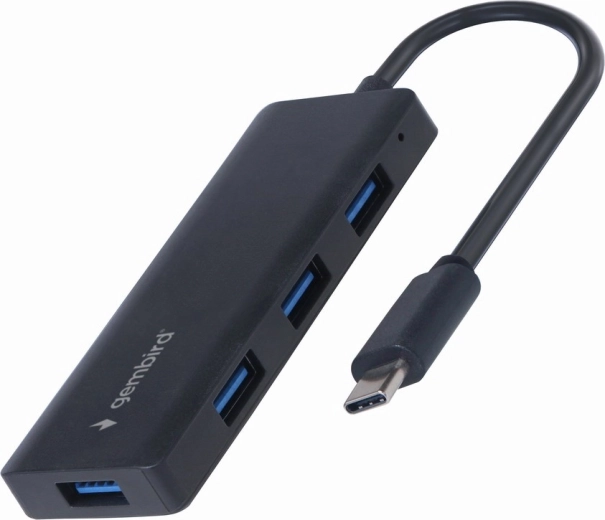 Gembird USB‑C-hub 4× USB‑A (USB 3.1 Gen 1), sort
