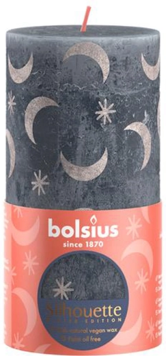 Rustik lys 130 × 68 mm skiferblå